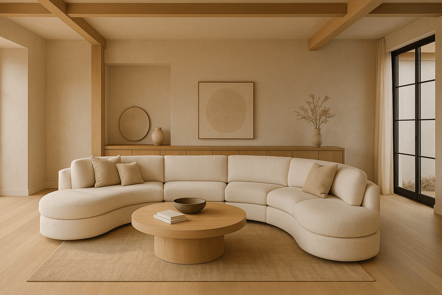 The Art of Warm Minimalism: Embracing Curved Lines and Comfort in Luxury Design
